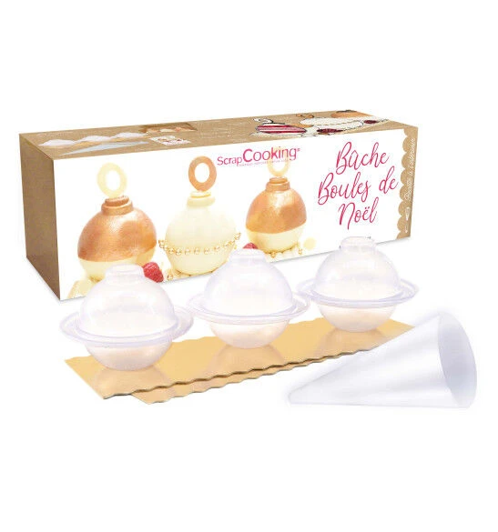 ScrapCooking Bakset 3 Kerstballen Kunststof 3 ScrapCooking Bakset 3 Kerstballen Kunststof