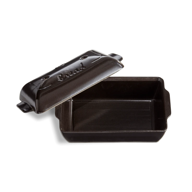 Emile Henry Le Moule à Pain Broodbakpan 22 X 13 X 7 Cm Aardewerk Zwart 4 Emile Henry Le Moule à Pain Broodbakpan 22 X 13 X 7 Cm Aardewerk Zwart - Afbeelding 2