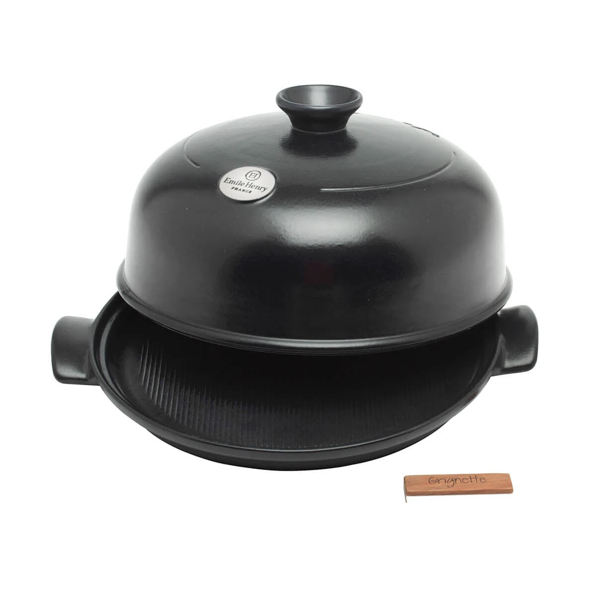 Emile Henry La Cloche Broodbakpan ø 28 Cm Aardewerk Fusain 3 Emile Henry La Cloche Broodbakpan ø 28 Cm Aardewerk Fusain