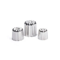 De Buyer Cannelée-bordelaise ø 5,5 Cm Rvs -De Bakkerij Winkel fluted mould caneles bordelais stainless steel 2 2