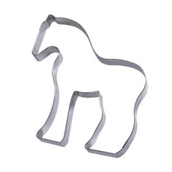 Gobel Uitsteekvorm Paard 15 Cm Rvs Glans