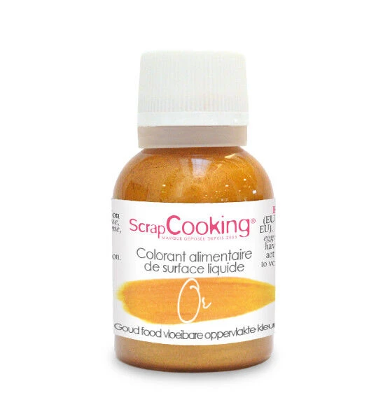 Scrapcooking Eetbare Goudverf 20 Gram Goud 2 Scrapcooking Eetbare Goudverf 20 Gram Goud
