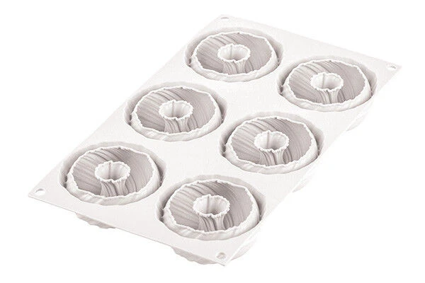 Silikomart 3D Mini Intreccio Bakvorm ø 7,5 Cm Silicone Grijs 4 Silikomart 3D Mini Intreccio Bakvorm ø 7,5 Cm Silicone Grijs - Afbeelding 2