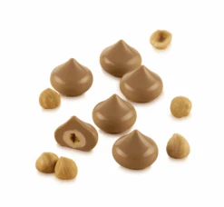 Silikomart 3D EasyChoc Kiss Bonbonvorm Silicone Bruin -De Bakkerij Winkel kiss2