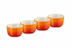 Le Creuset Schaaltje 100 Ml ø 7,8 Cm Aardewerk Vulcanique 4 Stuks