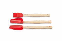 Le Creuset Spatelset Silicone Kersrood 3-delig