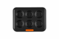 Le Creuset Pâtiliss Muffinvorm Voor 6 Muffins Staal Zwart
