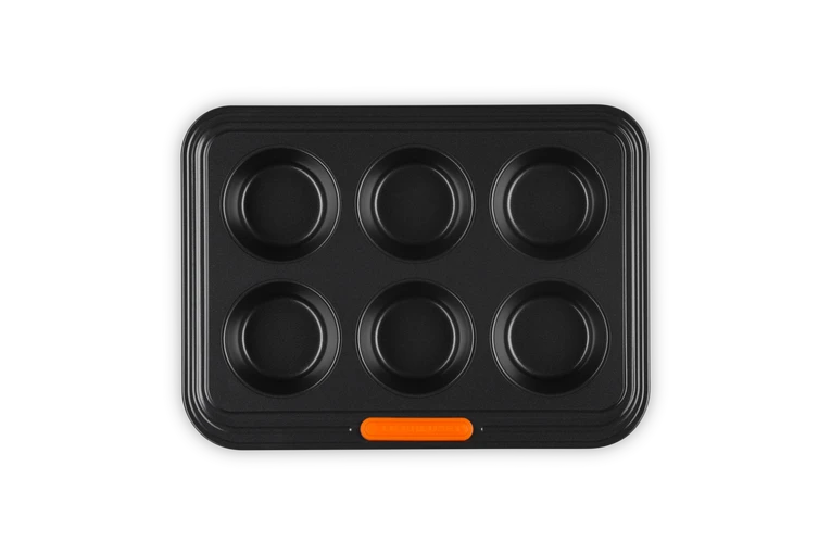 Le Creuset Pâtiliss Muffinvorm Voor 6 Muffins Staal Zwart 3 Le Creuset Pâtiliss Muffinvorm Voor 6 Muffins Staal Zwart