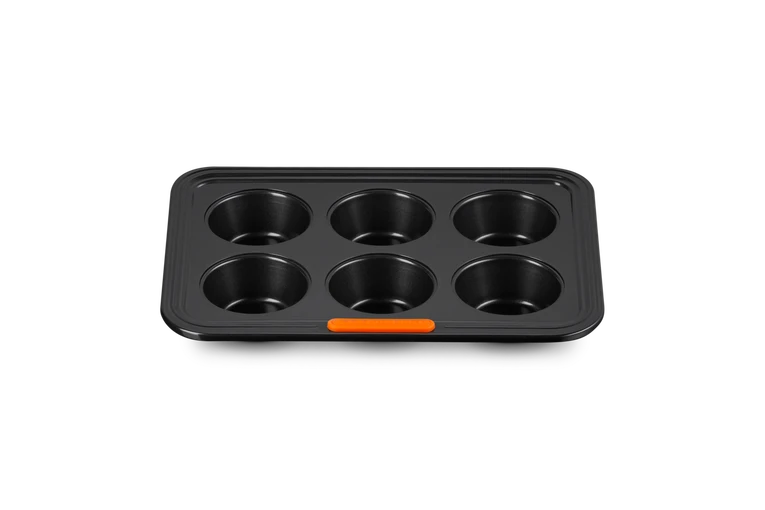 Le Creuset Pâtiliss Muffinvorm Voor 6 Muffins Staal Zwart 4 Le Creuset Pâtiliss Muffinvorm Voor 6 Muffins Staal Zwart - Afbeelding 2