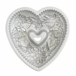 Nordic Ware Floral Heart Bundt Brons Aluminium -De Bakkerij Winkel nordic ware floral heart bundt brons aluminium1