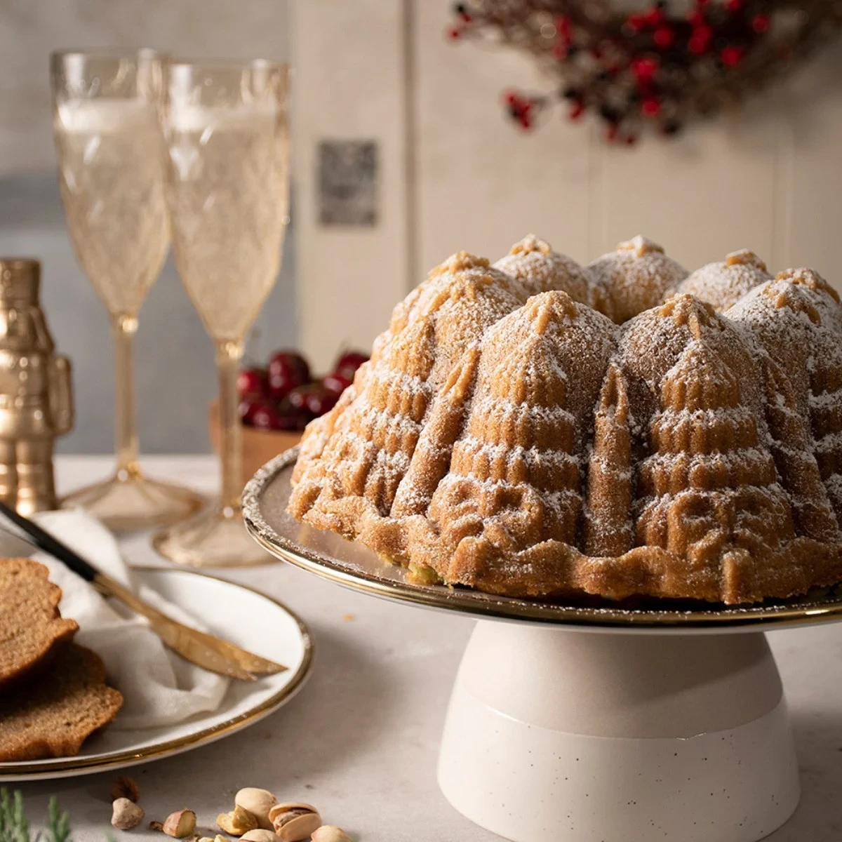 Nordic Ware Very Merry Bundt Bakvorm Zilver Aluminium 6 Nordic Ware Very Merry Bundt Bakvorm Zilver Aluminium - Afbeelding 4