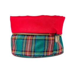 Oldenhof Broodmandje ø 20 Cm Katoen Schotse Ruit Groen