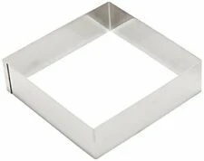 Gobel Vierkante Taartring 16 Cm Rvs Glans 3 Gobel Vierkante Taartring 16 Cm Rvs Glans