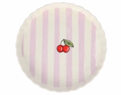 Oldenhof Kers Quichevorm ø 30 Cm Aardewerk Roze