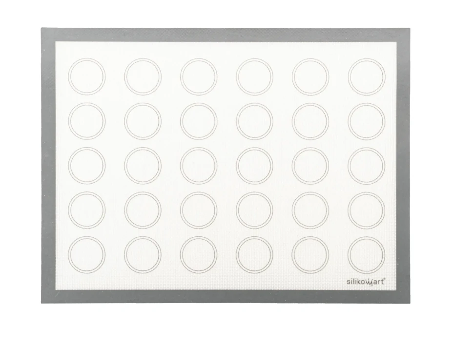 Silikomart Macaronmat 30 X 40 Cm Silicone Fiberglass Grijs 3 Silikomart Macaronmat 30 X 40 Cm Silicone Fiberglass Grijs