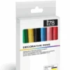 Silikomart Decoratiepennen Verschillende Kleuren 6-delig