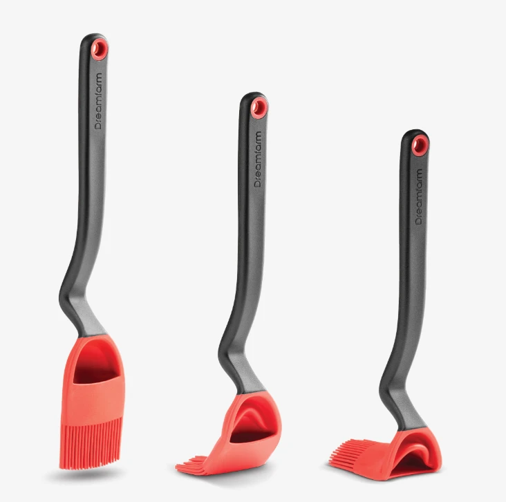 Dreamfarm Brizzle Bakkwast 28 Cm Silicone Rood 4 Dreamfarm Brizzle Bakkwast 28 Cm Silicone Rood - Afbeelding 2