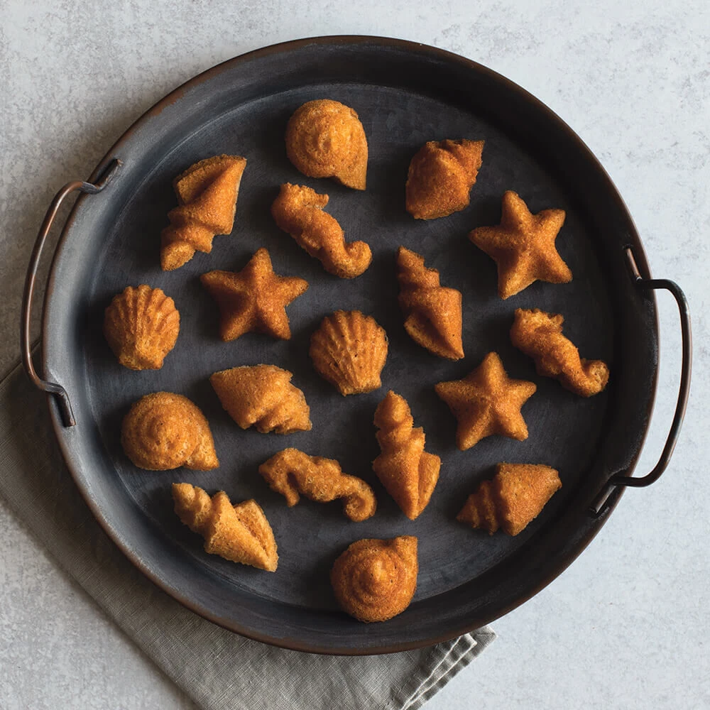 Nordic Ware Seashell Bites Zeevruchten Bakvorm 23 Stuks Gietaluminium Brons 4 Nordic Ware Seashell Bites Zeevruchten Bakvorm 23 Stuks Gietaluminium Brons - Afbeelding 2