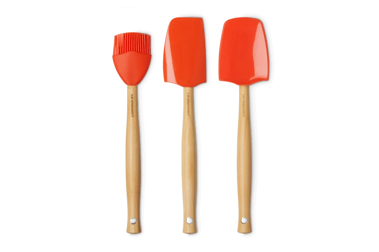 Le Creuset Spatelset Silicone Vulcanique 3-delig 3 Le Creuset Spatelset Silicone Vulcanique 3-delig