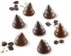 Silikomart EasyChoc Choco Trees Bonbonvorm 15 Dennenbomen Extra -De Bakkerij Winkel silikomart scg054 3d silicone mould n15 choco trees o28 h 30 mm