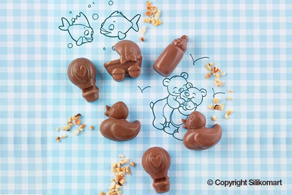 Silikomart EasyChoc Choco Baby Bakvorm 21,5 X 10,5 Cm Silico - Afbeelding 2