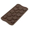 Silikomart EasyChoc Choco Frozen Bonbonvorm 14 Sneeuwvlokken Silicone Bruin -De Bakkerij Winkel silikomart easychoc choco frozen bonbonvorm 14 sneeuwvlokken silicone bruin