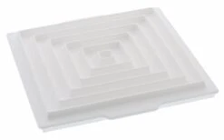 Silikomart Professional Insert Decor Vierkant Silicone Wit