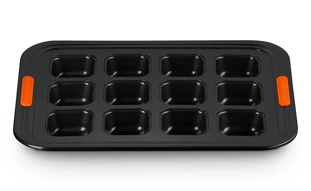 Le Creuset Pâtiliss Bakvorm Voor 12 Brownies Staal Zwart 3 Le Creuset Pâtiliss Bakvorm Voor 12 Brownies Staal Zwart