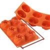 Silikomart Fancy & Function Mini Vertigo Bakvorm 7,7 Cm Silicone Oranje -De Bakkerij Winkel vertigo