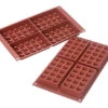 Silikomart Bakvorm 4 Wafels 8 X 13 Cm Silicone Bruin -De Bakkerij Winkel wafel